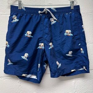 Turnshine Surfing Pugs Print Swim Shorts
